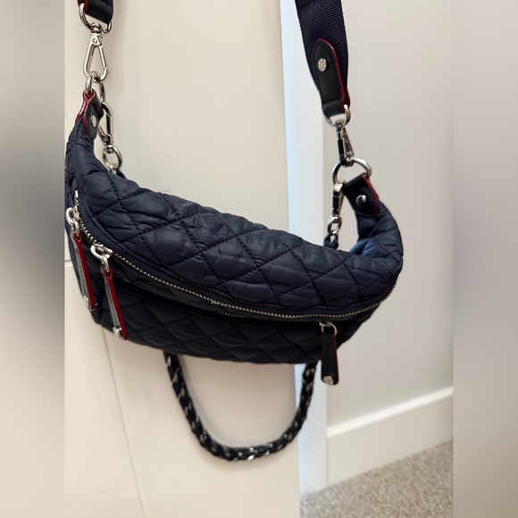 MZ Wallace Small Crosby Sling in Dawn (Navy) - Picture 4 of 13